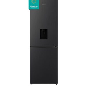 Hisense RB390N4WBE 60cm Wide, Total No Frost, Freestanding Fridge Freezer - Black